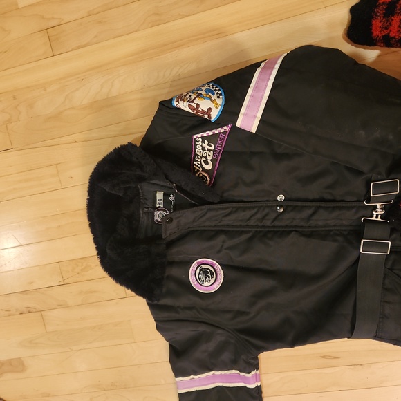 Arctic wear vintage Snowmobile suit size Med faux fur collar, - Picture 2 of 3